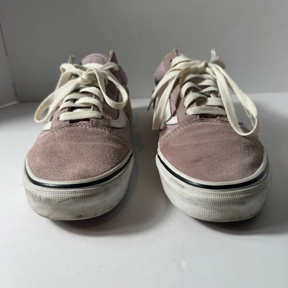 Vans Old Skool Dusty Rose Pink Suede Canvas Sneakers Womens 8.5 Mens 7.0‎
